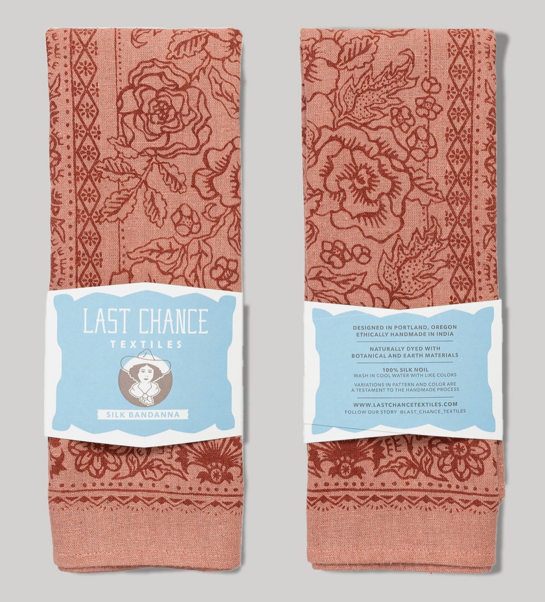 Last Chance Textiles Floral Silk Bandana